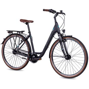 Жіночий міський велосипед Airtracks 28 дюймів Citybike LS CI.2820W Shimano Nexus 7-швидкісна втулка з динамо - матово-чорний. Розміри рами 45 см 50 см - Модель 2026 50 см (для зросту 165-180 см)