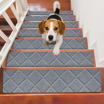 Килимки для сходів, протиковзкі, 15 шт. , килимки для сходів всередині приміщень, нековзкі, самоклеючі килимки для сходів 55x19 см, для дерев&39яних та мармурових сходів, протиковзкий килимок для дітей, людей похилого віку та домашніх тварин (B)