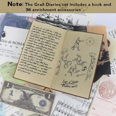 Щоденник Літдевіла Грааля Індіана Джорнел, Щоденник Індіани Грааль Реквізит Іграшки, Вінтажний шкіряний журнал Класичні реквізитні фільми Подарунки