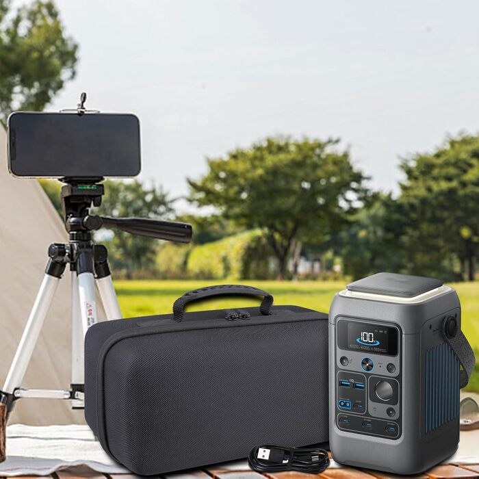 Жорсткий захисний чохол co2CREA для подорожей Anker SOLIX C300 DC Powerbank Powerstation 300W Outdoor Portable Solar Generator, лише чохол для перенесення