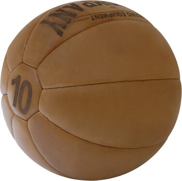 Шкіряний медичний м&39яч Bad Company Vintage з кроком ваги 10 Міцний м&39яч виготовлений з високоякісної натуральної шкіри коричневого або чорного кольору 1-10 кг 10 кг коричневого кольору