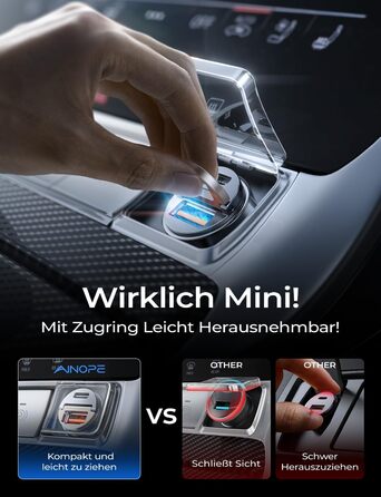 Вт прикурювач USB C міні супер швидка зарядка автомобільний зарядний пристрій USB C PD45W QC3.0 двопортовий автомобільний зарядний