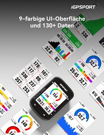Велокомп'ютер iGPSPORT BSC200S, 2.4 дюйма, IPX7, Пластик/Електроніка, Чорний