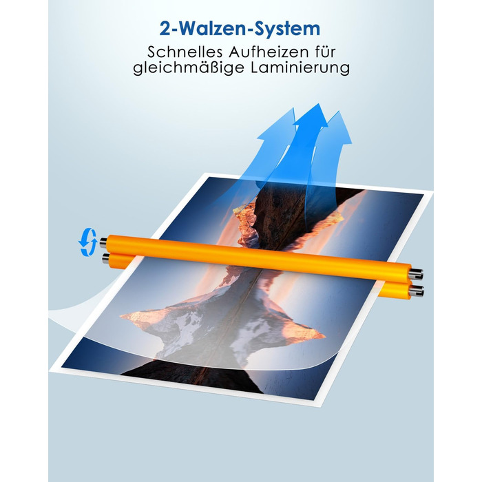 Ламінатор A4 - ламінатор 4-в-1 з 30 ламінуючими пакетами для A4/A5/A6, швидкий розігрів, комплект гарячого та холодного ламінатора з різаком для паперу, закруглювач кутів для офісу, дому та школи B-FN333