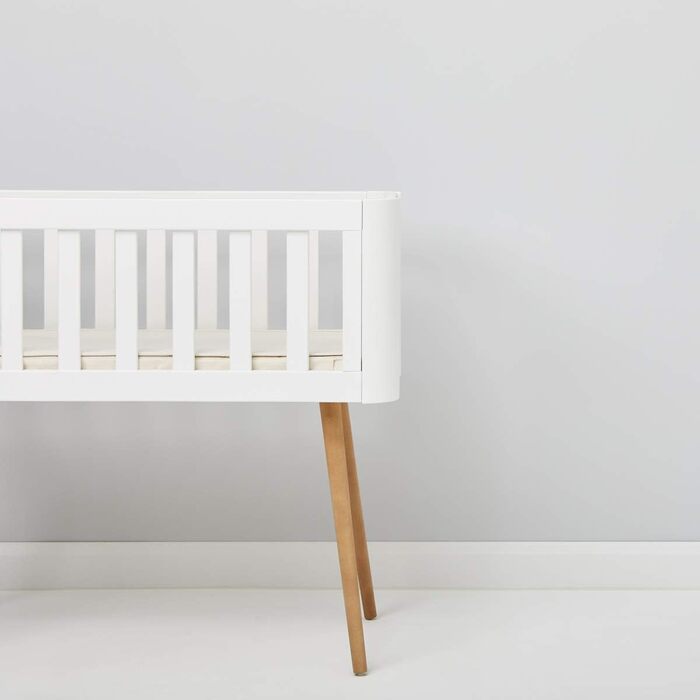 Матрац для дитячого ліжечка Little Green Sheep з натуральними пружинами - 70 см x 140 см, M008B, BD001S, білий, 38 x 89 см - Дитяче ліжечко