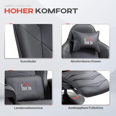 Електричне крісло-реклайнер для телевізора HOMCOM, масажне крісло з функцією відкидання, поворотне на 360 крісло для телевізора з пультом дистанційного керування, підставка для чашки, бічна кишеня, для вітальні, штучна шкіра чорного кольору