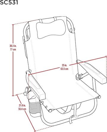 Крісло Tommy Bahama, смугасте