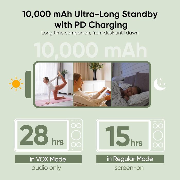 Дюймовий відеоняня з 2 камерами, 720P HD quad split screen 10000mAh батарея відеоняня, quad split screen, нічне бачення, двосторон