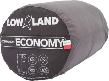 Спальні мішки LOWLAND OUTDOOR Companion Economy з пуховою ковдрою, червоні, 210x80 см