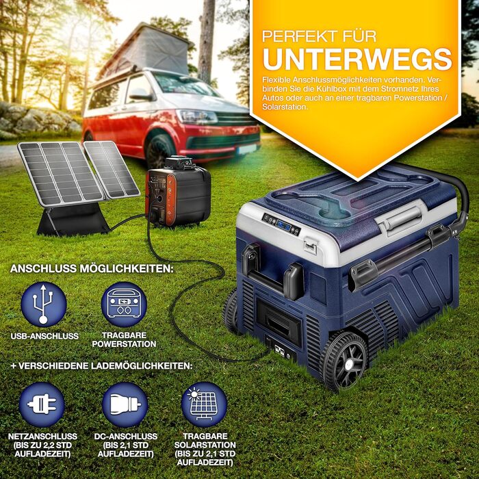 Компресорна холодильна камера електрична 40-60 літрів Морозильна камера електрична WIFI-APP управління 12/24 V 230V Холодильник до