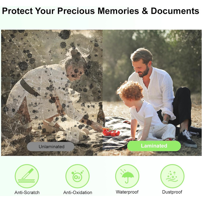 Ламінатор A3, 9-в-1 ламінатор з 30 аркушами для ламінування A3/A4/A5/A6, комплект для гарячого та холодного ламінування з вбудованим різаком для паперу та закруглювачем кутів для використання вдома, в школі, офісі та ресторані