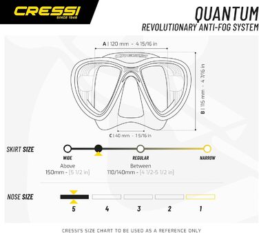 Набір для підводного плавання Cressi Quantum Itaca Ultra Dry Combo, один розмір, чорний/чорний