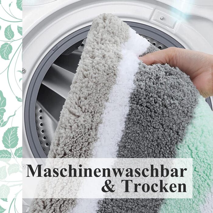 Нековзний килимок для ванної кімнати Homaxy м'який килимок для ванної кімнати з мікрофібри з високим ворсом поглинаючий килимок дл