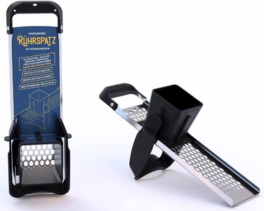 Слайсер Rhrspatz з нержавіючої сталі Spaetzle з функцією перемішування, дуже великий контейнер для тіста, готуйте шпецле в 4 рази