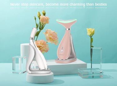 Електричний масажер для обличчя проти зморшок, масажер для зміцнення шкіри для обличчя та шиї, масажер для зміцнення шкіри обличчя, портативний акумуляторний USB-пристрій (рожевий)