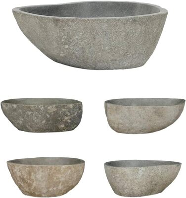 Умивальник Річковий камінь Овал 37–46 см — ручна робота з натурального каменю