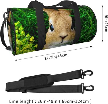 Дорожня сумка-мішок з коричневим кроликом, спортивна сумка для чоловіків та жінок, сумка для подорожей