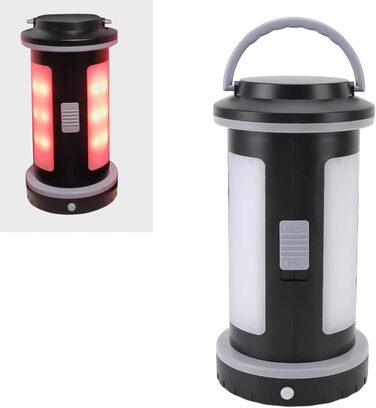 Багатофункціональний кемпінговий ліхтар, портативний світлодіодний аварійний ліхтар з набором інструментів, біле та червоне світло - ергономічна ручка, міцний матеріал, ідеально підходить для використання на природі та ремонту автомобіля