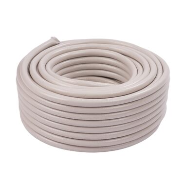 Шланг садовий Relaxdays, 20 м, універсальний водяний шланг 1/2, стійкий до УФ-випромінювання та погодних умов, тканинний садовий шланг, PP, бежевий