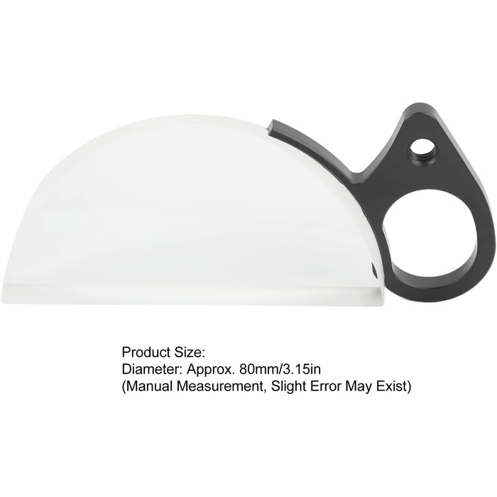 Міліметрова призма обєктива фотоапарата, портативний тонкий фільтр калейдоскопа, оптична скляна призма, фільтр спеціальних ефектів у вигляді півмісяця для дзеркальної фотокамери, фотоаксесуари для відео, 80-