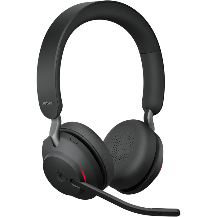 Бездротова гарнітура Jabra Evolve2 65 - стереонавушники з шумозаглушенням, сертифіковані для команд Microsoft, з тривалим часом ав