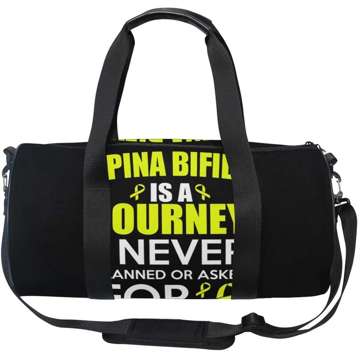 Спортивна сумка з принтом Боротьба зі спинномозковою килою, дорожня сумка для подорожей та вихідних