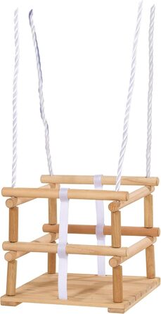 Гойдалка з решіткою для вулиці - регульована по висоті 140-210 см - схвалена TV/GS - максимальне навантаження 20 кг, деревина бере