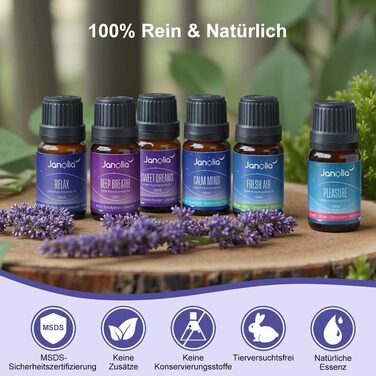 Натуральні ефірні олії для дифузорів, чисті ефірні олії для зволожувачів повітря, набір ефірних олій для дифузорів, ідеальні ароматичні олії для дому, офісу, спа