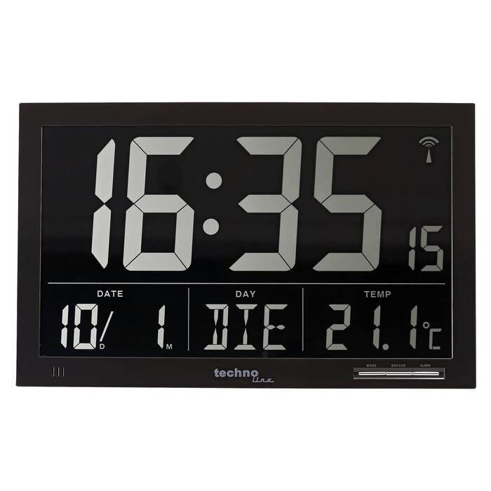 Годинник настінний Technoline WS8007 Black (WS8007)