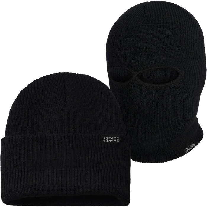 Балаклава та шапка PGWEAR Troublemaker 2 в 1 Чорний Білий Червоний Синій Жовтий Зелений Рожевий Сірий Оливковий Камуфляж Балаклава Маска Шапка Ультрас Лижні Хулігани Один розмір Чорний