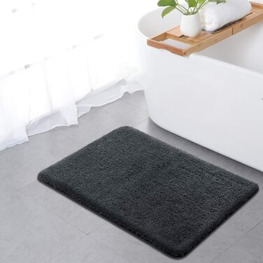 Килимок для ванної кімнати 80см х 50см нековзний килимок для ванної кімнати, що миється в машині М'який водопоглинаючий килимок дл