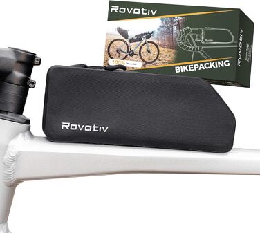 Сумка на верхню трубу велосипеда Rovativ Bikepacking 0,8 літра 100 водонепроникна накручується та водонепроникна Gravel Bike