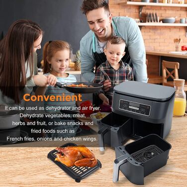 Запасні частини для фритюрниці Ninja Foodi DualZone, аксесуари для харчової фритюрниці 2 шт. Сковорода для гриля Тарілка для хрусткої скоринки Решітка для Ninja DZ090 DZ090 DZ201 DZ100 Аерофритюрниця, можна мити в посудомийній машині