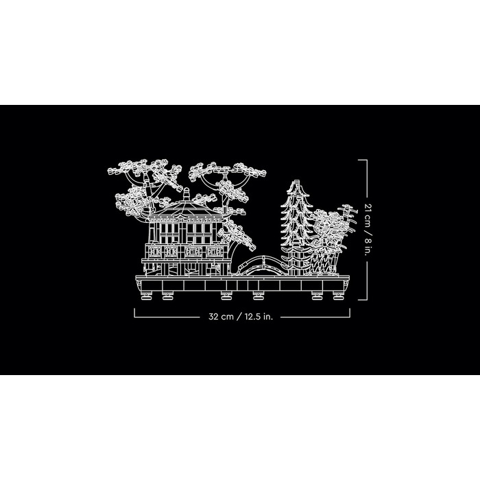 Конструктор LEGO Icons 10315, Дзен-сад "Сад Тиші", 1363 деталі