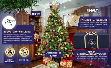 Штучна різдвяна ялинка 185 см eveXmas