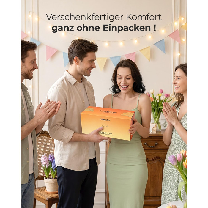 Подушка для шиї для полегшення болю в шиї, ергономічна подушка з функцією охолодження, знімний чохол, подушка з піни з пам&39яттю форми для сну на боці, спині та животі, 62 см 40 см 15 см, світло-сірий