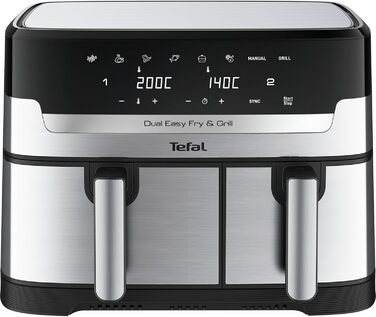 Подвійна фритюрниця Tefal EY905D Easy Fry&Grill 8,3 л 2700 Вт Функція гриля