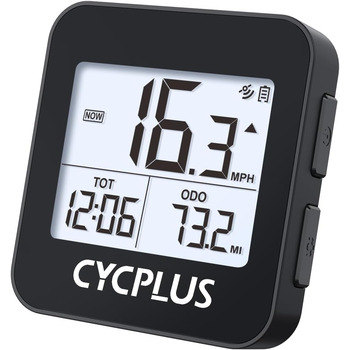 Велокомп'ютер CYCPLUS G1 GPS, Оновлений, IPX6, Пластик/Електроніка, Чорний