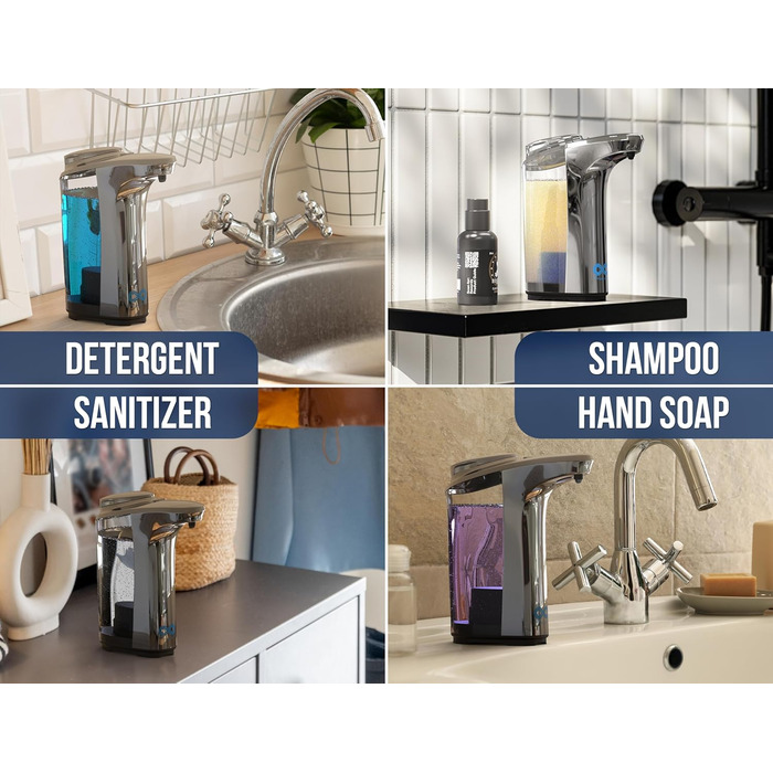 Сенсорний дозатор мила Everlasting Comfort Sensor - автоматичний дозатор мила об'ємом 500 мл - безконтактний з регульованою кількі