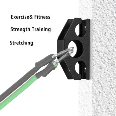 Настінні анкери для еспандерів - компактні настінні анкери для домашнього спортзалу, силових тренувань, фізичної терапії, фітнесу з монтажними гвинтами, 3 шт.