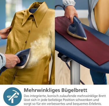 Універсальна прасувальна дошка Philips серії 8500 - Мультикутова прасувальна дошка, не пригорає, знімна основа, технологія подвійн