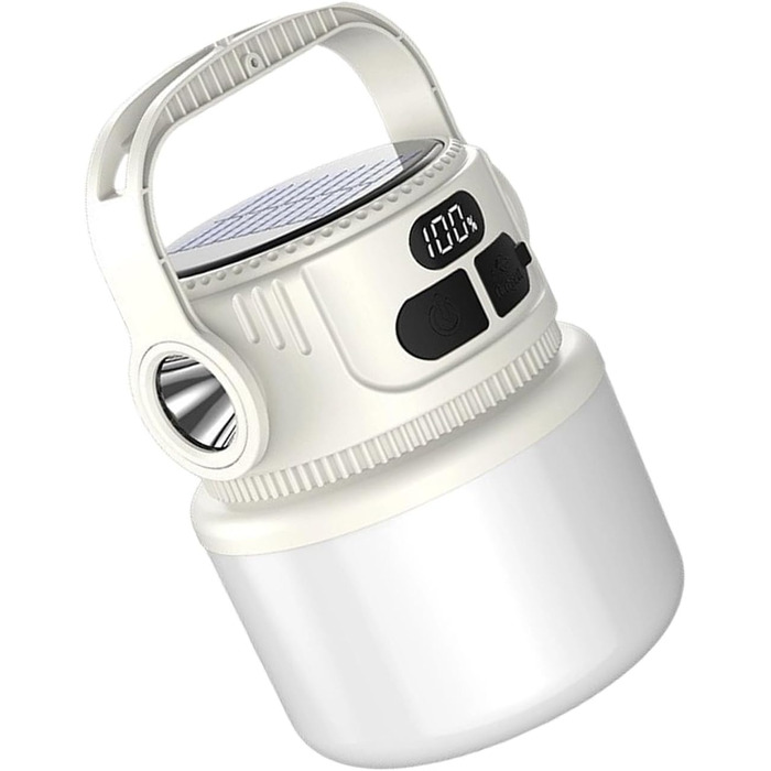 Портативний нічник з гачком для кемпінгу з USB-акумулятором для кемпінгу, сонячної батареї, світлодіодного освітлення для кемпінгу, легкого використання