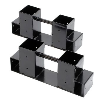 Допоміжний пристрій для укладання дров Wiltec, комплект з 2 шт., 335 x 85 x 130 мм, допоміжний пристрій для укладання дров, підставка для дров та розпалу, тримач для дров