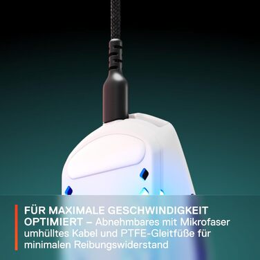 Ігрова миша з отворами на поверхні - Легка, водовідштовхувальна конструкція з пір'я - Оптичний сенсор TrueMove Core з роздільною з