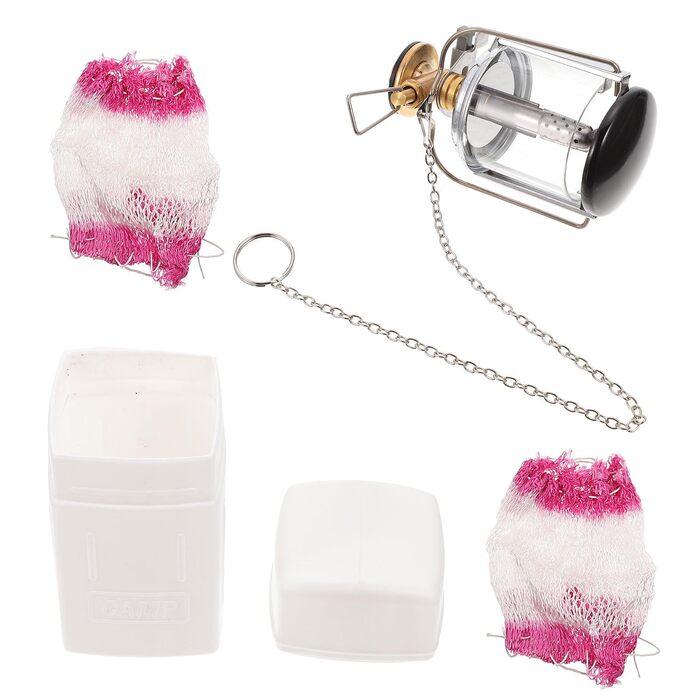 Газовий кемпінговий ліхтар Healeved, портативний ліхтар для намету на відкритому повітрі, виготовлений з міцного матеріалу, підходить для плоских та довгих газових балонів, тепле освітлення для кемпінгу та подорожей