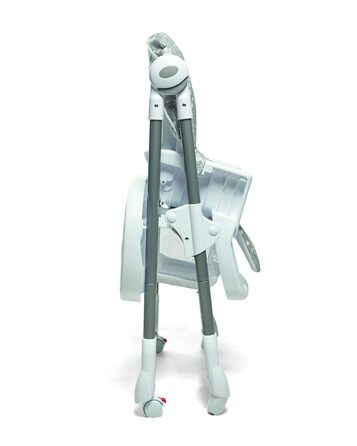 Стільчик для годування Mamas & Papas Snax, регульований, складний зі знімною обідньою дошкою, сірий в крапку