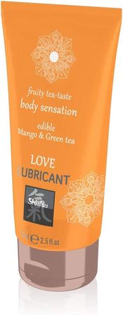 Їстівний лубрикант на водній основі SHIATSU з вишуканим смаком манго та зеленого чаю, побалуйте свої почуття, 75 мл