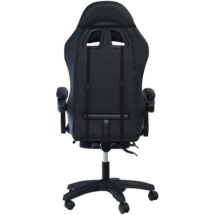 Геймерське крісло Pro-Tech Home Gaming Chair Comfort Black Ергономічне ігрове крісло з поперековою опорою, функцією гойдання та регулюванням висоти Регульоване офісне крісло для геймерів та домашнього офісу вагою до 150 кг