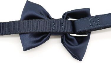 Ошийник для собак Croci Ceremony з метеликом, для весілля, блакитна тканина, сатин, срібні деталі, для малих, середніх та великих собак, розмір L/4166 см блакитний L