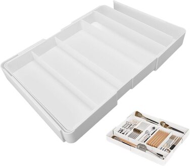 Лоток для столових приборів у шухляді, багатофункціональний, органайзер для офісного столу, роздільник для косметичних шухляд, туалетний столик у спальні, рішення для зберігання з ABS-пластику